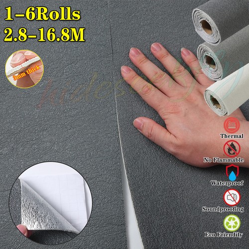 6roll grey white plain linen - 6roll,