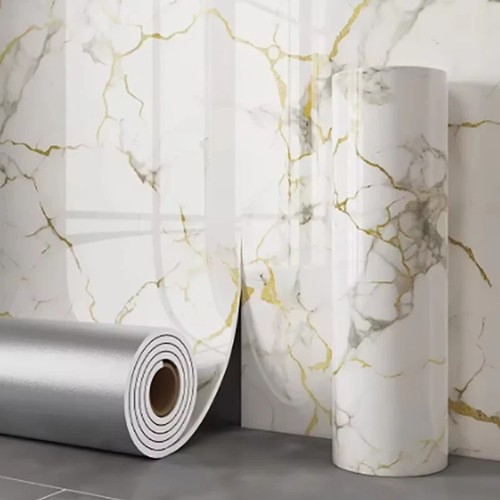 Marble foam wallpaper self - foam,