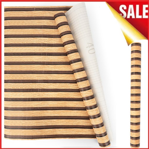 10m wood slat wallpaper self - 10m,