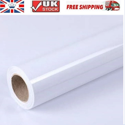 Glossy white stickers - white,