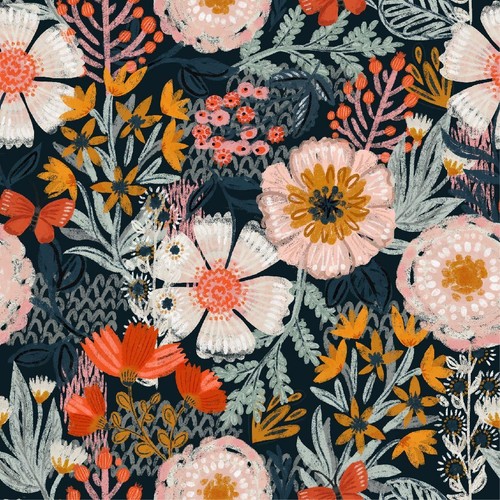 Floral wallpaper peel and - wallpaper,